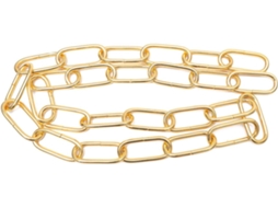 Corrente De Lustre Em Ferro E Cobre Dourado Com 4 Mm De Espessura, Suportando 20 Kg, Para Pendurar Objetos, Lanternas E Outros Itens.