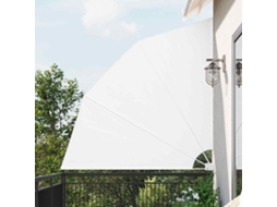 Vidaxl Tela De Privacidade Para Varanda 210 X 210 Cm Poliéster Branco