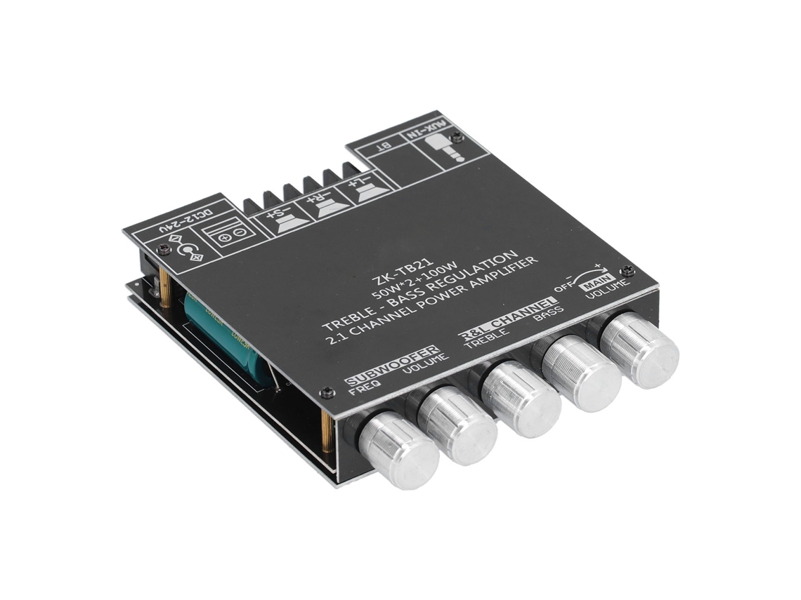 Laxiscreed Placa Amplificadora Bluetooth 5.0 2.1 Canais Para Som De Alta Qualidade