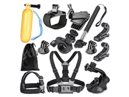 Kit De Acessórios Para Câmera De Ação Ajustável Com Diadema E Mango Flutuante Para Hero 11 10 9 8 7 6 5 (12 Peças)