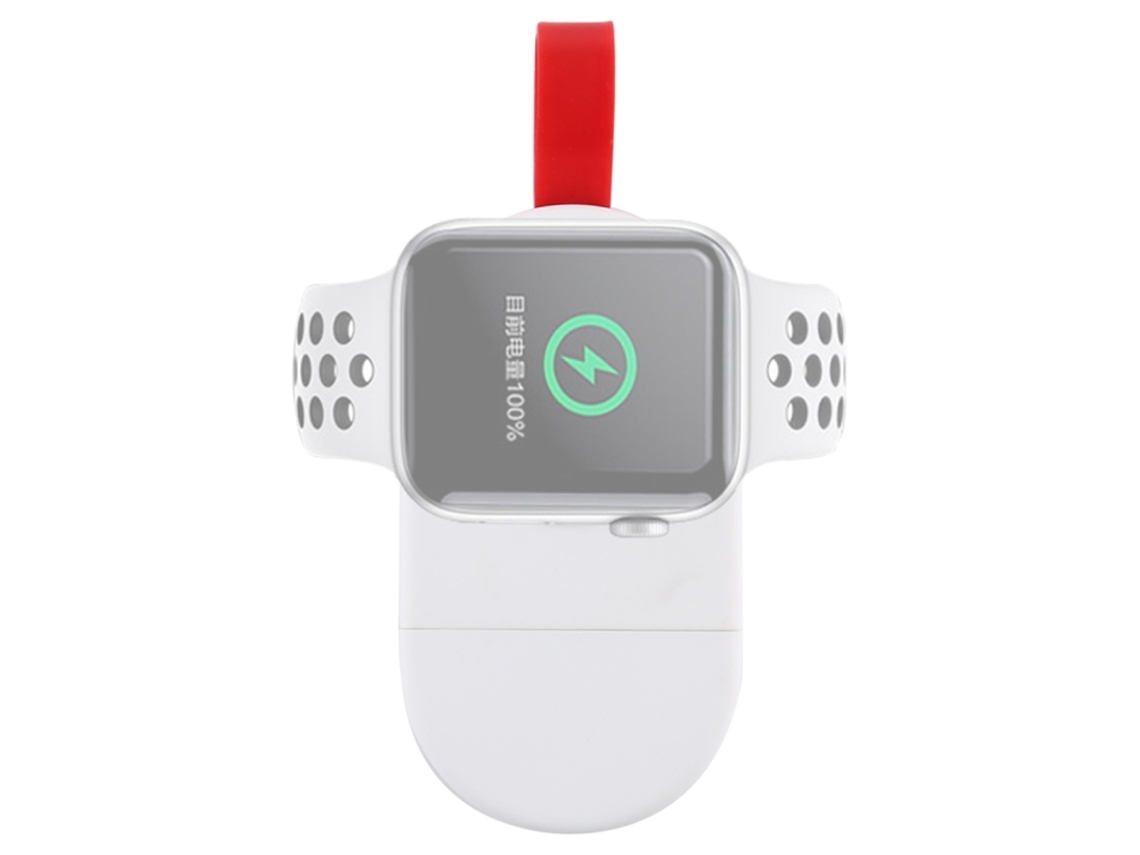 Carregador portátil sem fios para Apple Watch, magnético, USB-A, 5W, branco HALINUI