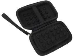 Estojo Rígido Pequeno Preto Para Câmera Digital Em Eva E Nylon.