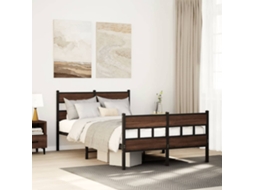 Vidaxl Cama Sem Colchão Com Cabeceira E Pés 120x190 Cm