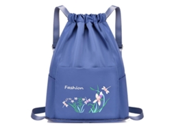 Mochila Dobrável com Cordão e Bolsos Resistentes À Água, Ideal para Academia, Compras, Esportes e Ioga. GOKOCO