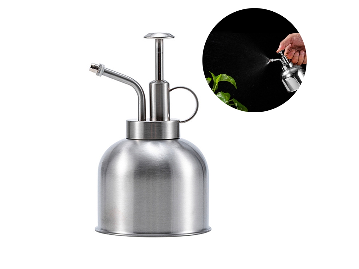 Spray Para Plantas 300ml, Regador De Aço Inoxidável Para Plantas De Interior, Suculentas, Bonsai, Ferramentas De Jardim, Prata Xf3 Slowmoose