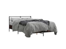 Estrutura de Cama 140x200 Cm Derivados Madeira/metal MAISON EXCLUSIVE