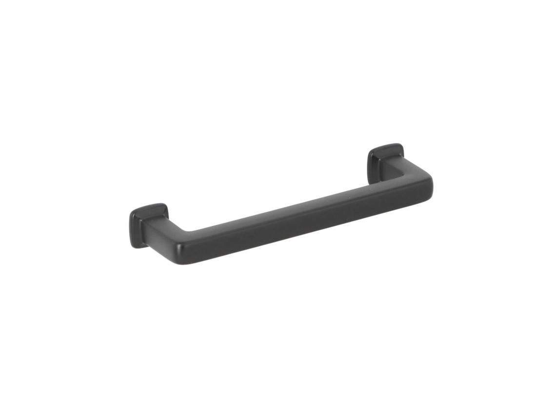 Puxador para Mobiliário em Zamac Distância Entre Eixos de 96 Mm Verniz Preto Mate Conjunto de 6mm HARDWAREXCHANGE