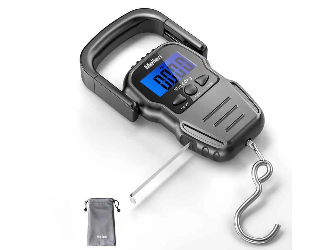 Balança Eletrônica De Bagagemlcd Com Luz De Fundo Para Viagens/pesca Zeuxo (pilhas Incluídas)
