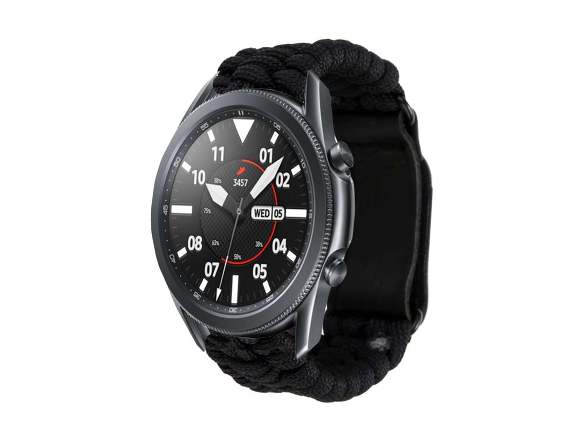 Bracelete Garmin Forerunner 735Xt Pulseira Corda Trançada Preto