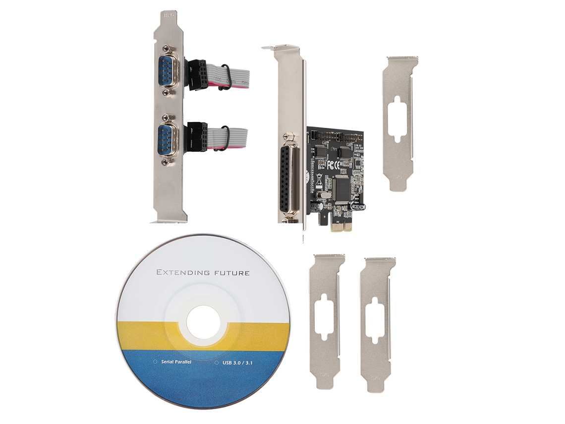 Placa Adaptadora De Expansão St31 Moschip 9901 Pci-e Para Rs-232+db25