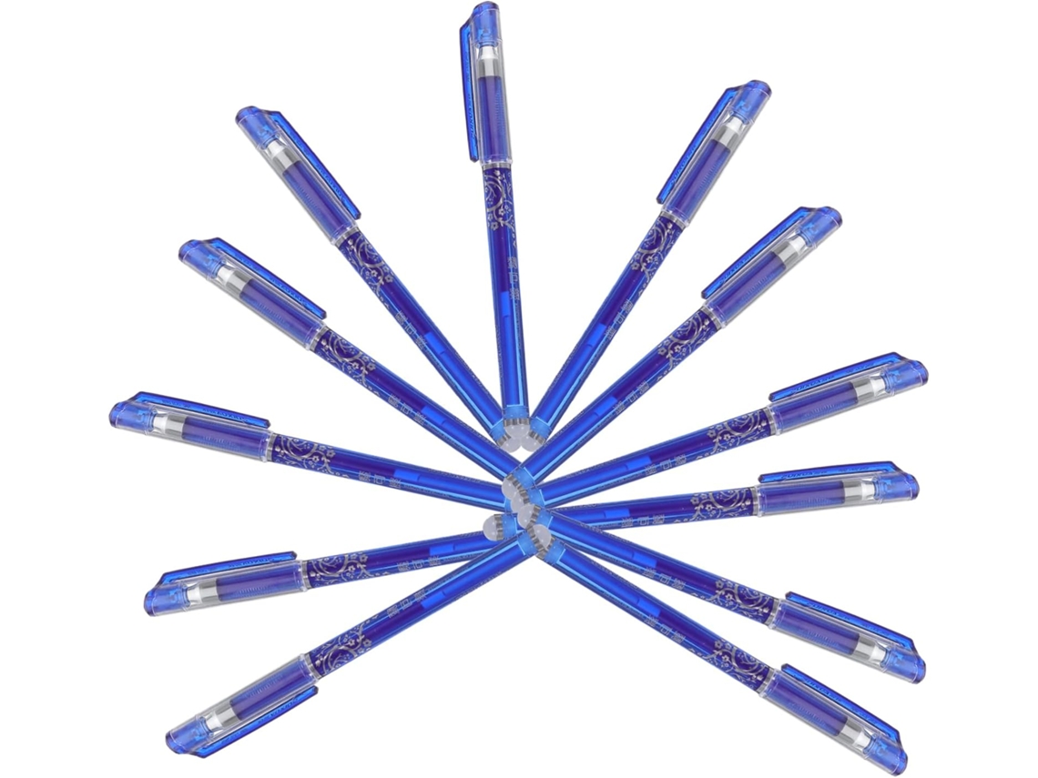 Doitool Conjunto De 12 Canetas Apagáveis Com Tinta Azul 0,5mm, Ponta