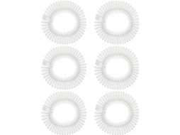 Conjunto De 6 Pentes De Cabelo Invisíveis De Plástico Com Cabo Flexível E Perfil Ajustável.