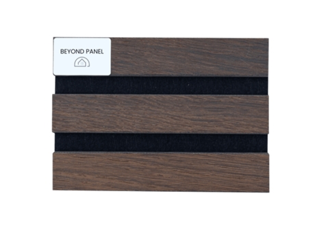 Painel Acústico Rustic Oak (feltro Preto)
