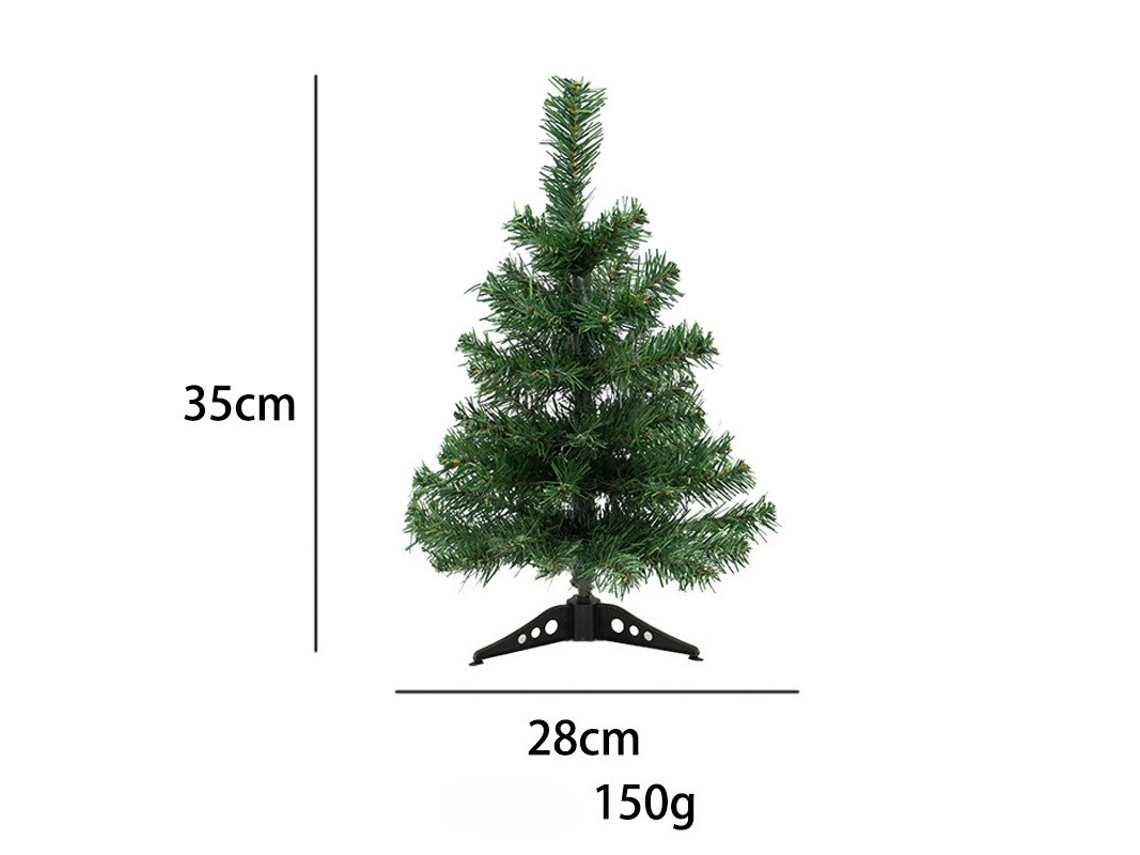 Elysve Árvore De Natal De Mesa Artificial Em Pvc 35cm B