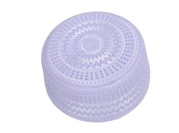 Gorro Kufi Para Homem Muçulmano Gorro De Oração Islâmico Com Bordado Gorro Turco Árabe Eid Roxo 57cm
