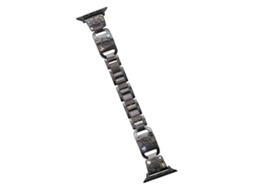 Bracelete Para Apple Watch 46/49/45/44mm - Metal Com Diamantes | Happy Zoo Preto