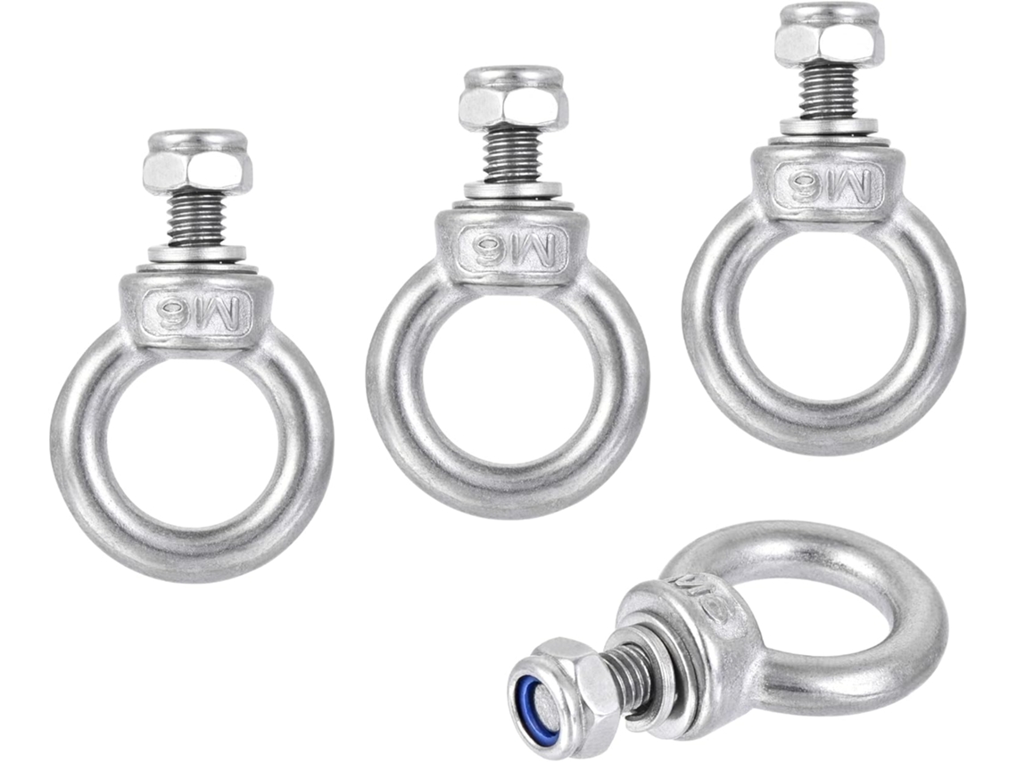 Parafuso Olhal com Rosca Macho M6x12mm e Porca Sextavada CHABERLU