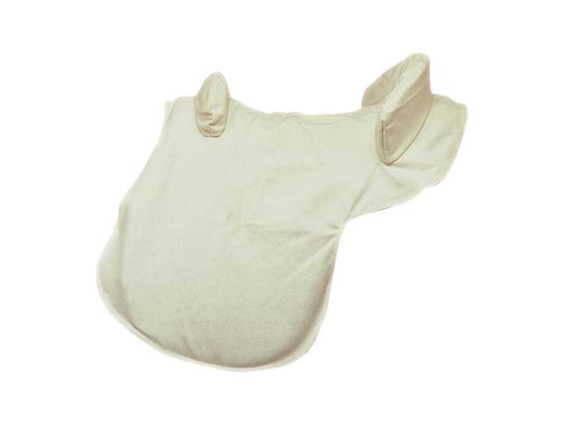 Tela Lisa Capa de Sela Flexible Beigeludomar