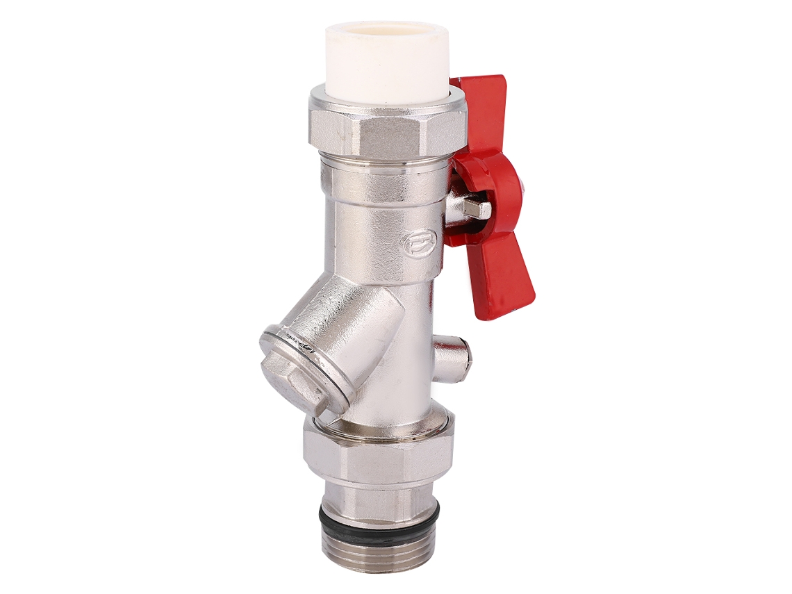 Válvula De Esfera Laxiscreed Com Rosca Externa Ppr Brass Bspp Para Água, Óleo E Gás