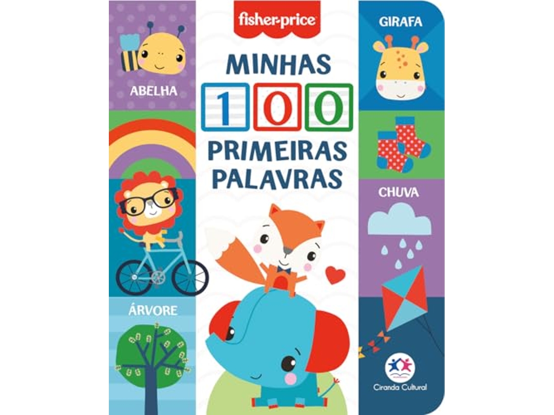 Livro FisherPrice Minhas 100 Primeiras Palavras de Ciranda Cultural (Português)