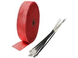 Rolamento Fibra De Vidro Vermelho Proteção Térmica Exaustão Quente