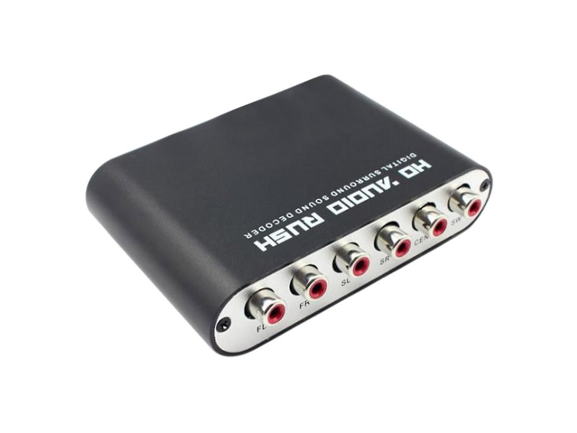 5.1 Channel Dts Para Ac-3 Audio Decoder Digital Óptico/coaxial Analógico Rca Lotus Head Para Sound Decoder Conversor
