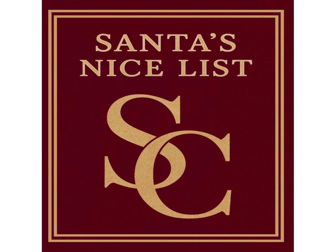 Livro Santas Nice List de TS Claus (Inglês)