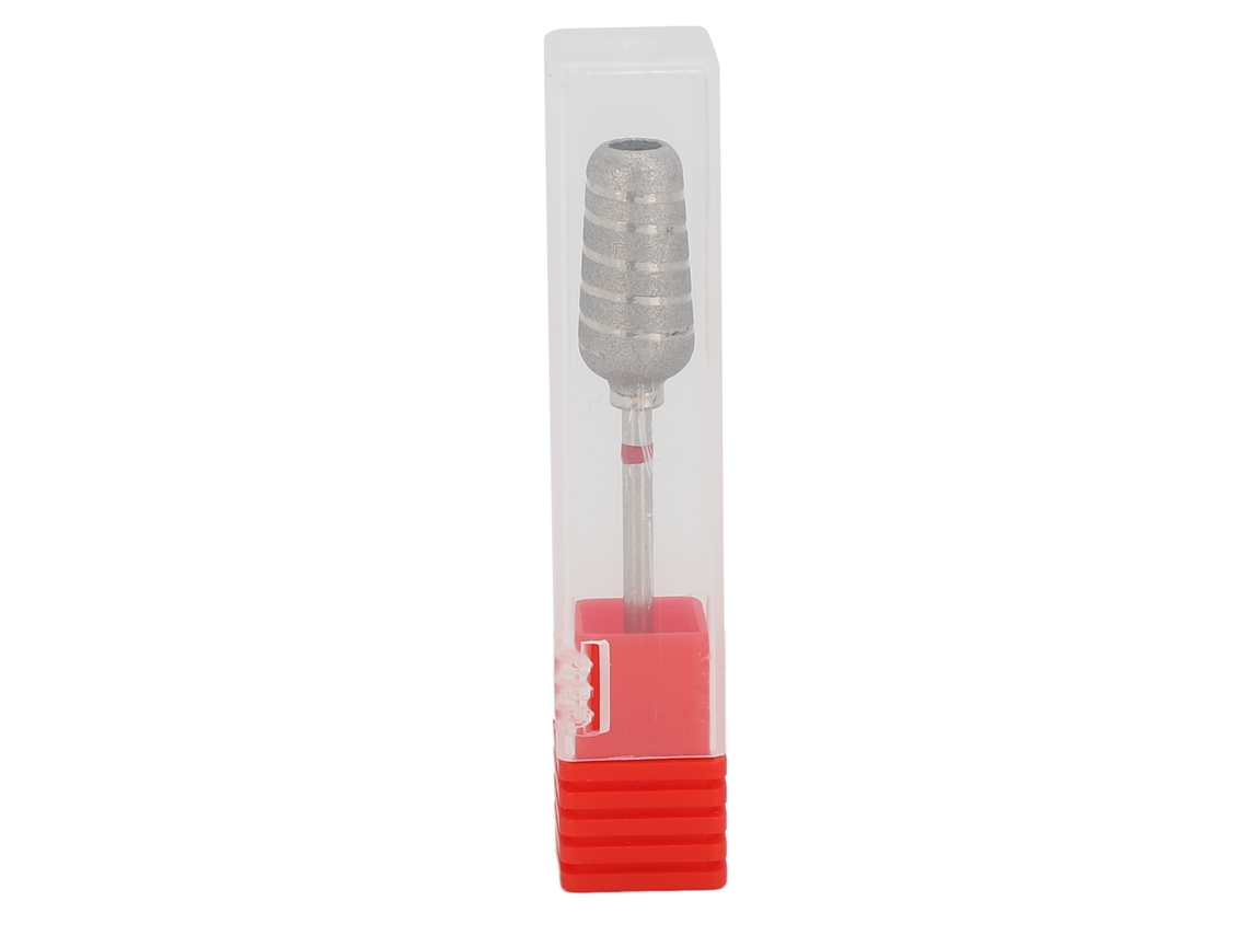 Broca De Esmalte Para Unhas Tipo Barril Cônico Em Aço Tungstênio Com Caixa De Armazenamento Para Manicure