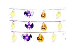 Cordão De Luzes Led, Formato De Fantasma, Tema De Halloween, Para Festas, Casamentos, Janelas, Árvores E Composição Sazonal