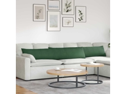 Vidaxl Travesseiros De Sofá 2 Pcs Verde Escuro 200 X 40 Cm