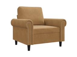 Sofa Chair, Sofa Chairs Vidaxl Marrom Veludo (n/a)