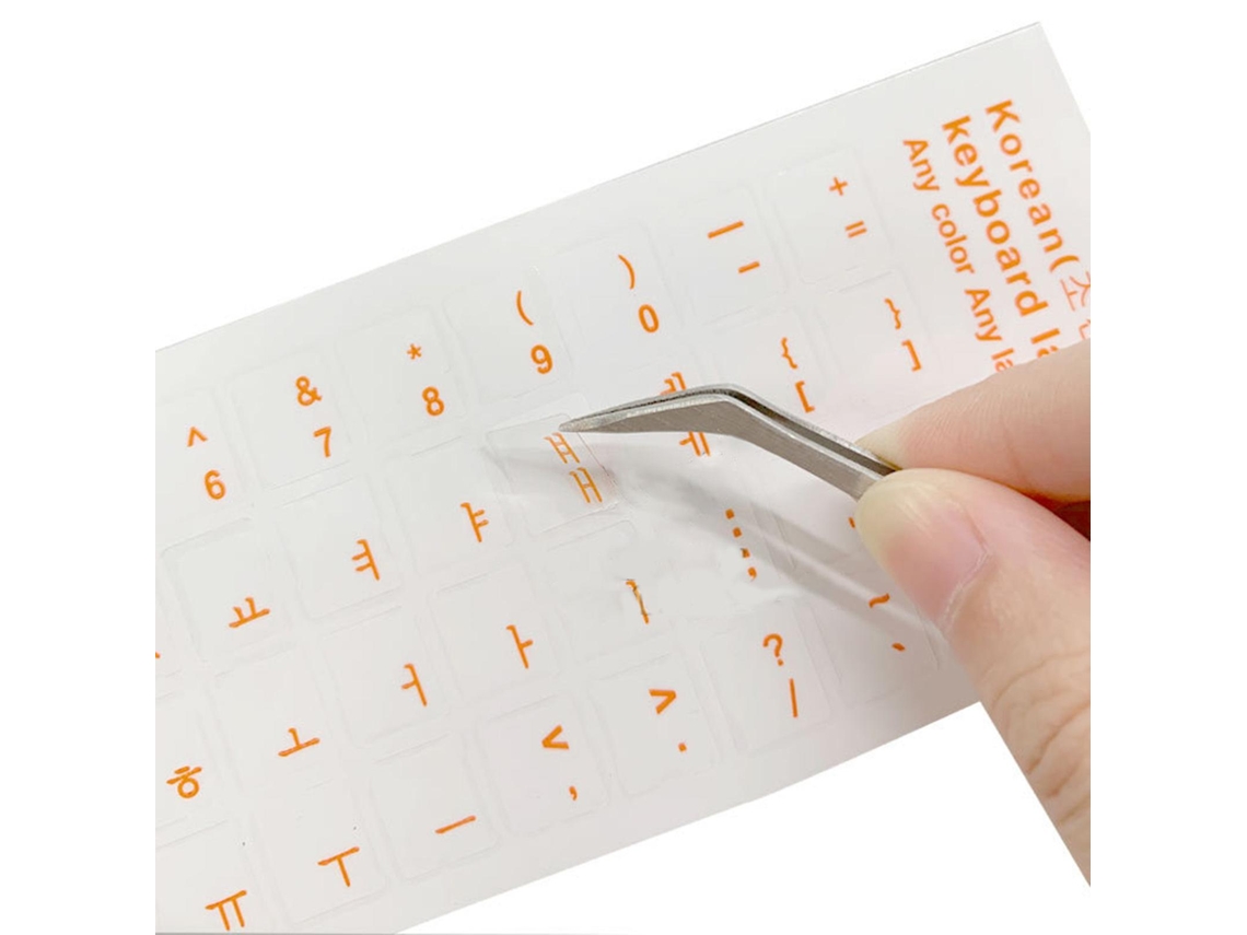 Adesivos De Teclado Coreanos Adesivos De Teclado De Pvc Fosco Letras Transparentes Para Pc Brilvibera