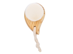 Pincel De Limpeza Facial Fibra Superfina Com Alça De Madeira Limpeza E Massagem