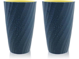 Conjunto de 2 Vasos de Baño Inquebrantables, Suaves Y Duraderos, Vasos para Cepillo de Dientes (azul Claro)