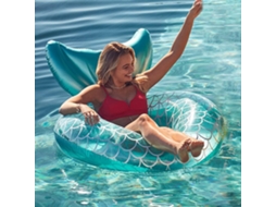 Boia Azul Para Piscina, Boia Inflável Para Piscina, Brinquedos Infláveis ​​grandes Para O Oceano