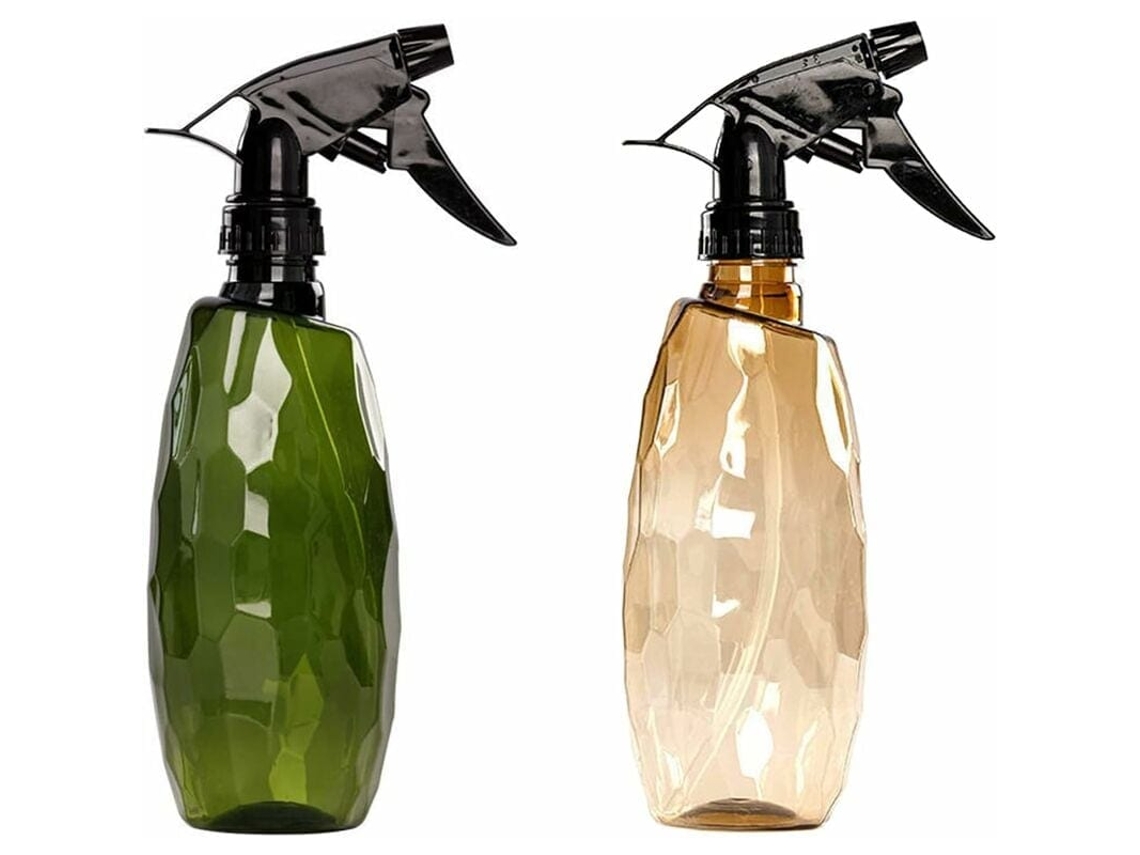 Garrafa De Spray Plástica 500ml 2pçs Com Bico Rotativo Modos De Saída Para Jardim Plantas Limpeza