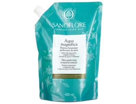 Aqua Magnifica Cuidado Botânico Anti-Imperfeições Água Bio Recarga 400 Ml SANOFLORE