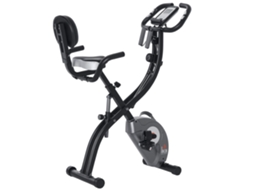 Bicicleta Estática Dobrável Com Volante De Inércia De 1,5kg Sensor De Pulso Tela Lcd Resistência Ajustável Em 8 Níveis E Assento Regulável