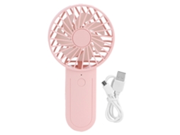 Ventilador Portátil, Mini, Carregamento Usb, Gancho Telescópico, Rosa ZYBLSSBB