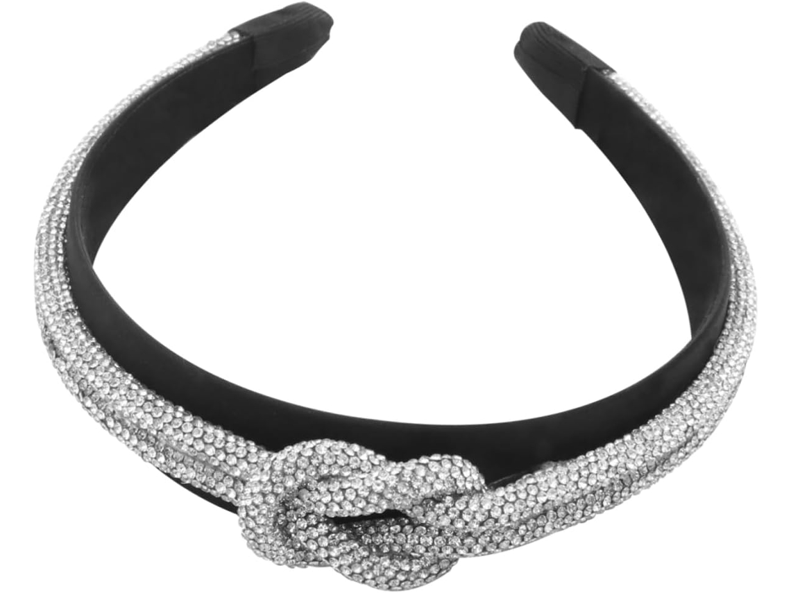 Faixa De Cabelo Com Lantejoulas, Acessório Elegante Para Casamento E Festa, Branca (1 Peça).