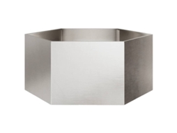 Vidaxl Vaso/floreira De Jardim Hexagonal 104x90x45 Cm Aço Inoxidável