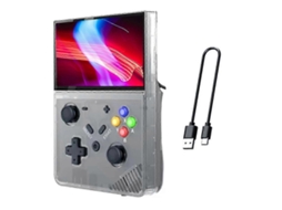 Console De Jogos Portátil R43 Pro 64g 4,3 Polegadas 4k Hd Retro Game Console Linux Sys Para Psp Ps1 N64 B Ly Ebike