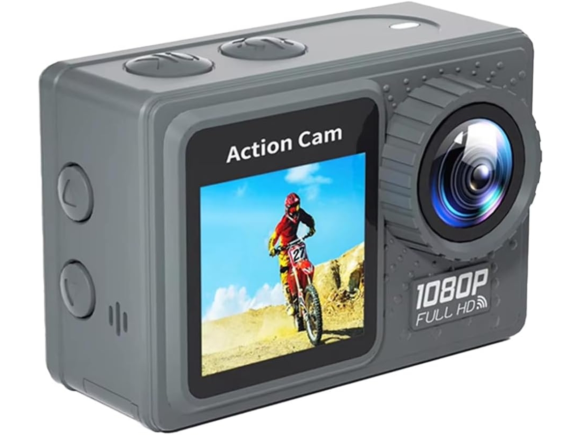 Câmera de Ação Wi fi 1080p 30fps para Exercícios, com Lente Grande Angular de 120°. SFUSHOS