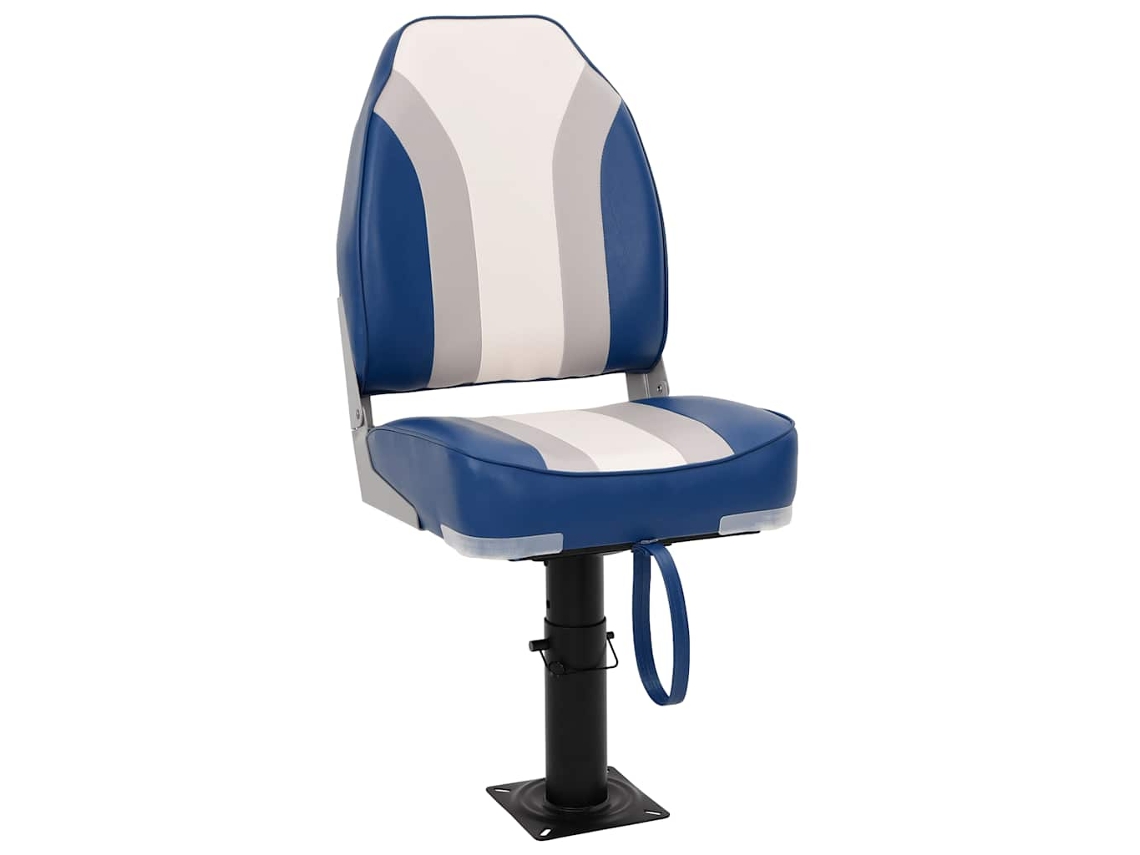 Vidaxl Assento De Barco C/ Pedestal Ajustável Em Altura Rotação 360°
