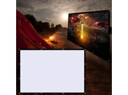 Tela de Projeção 72'' 16:9 4:3 Portátil, para Uso Doméstico e Externo
