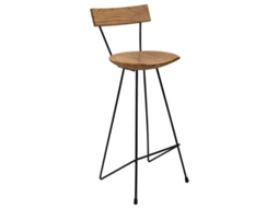 Bancos de Bar 2 Pcs Madeira de Teca Maciça MAISON EXCLUSIVE