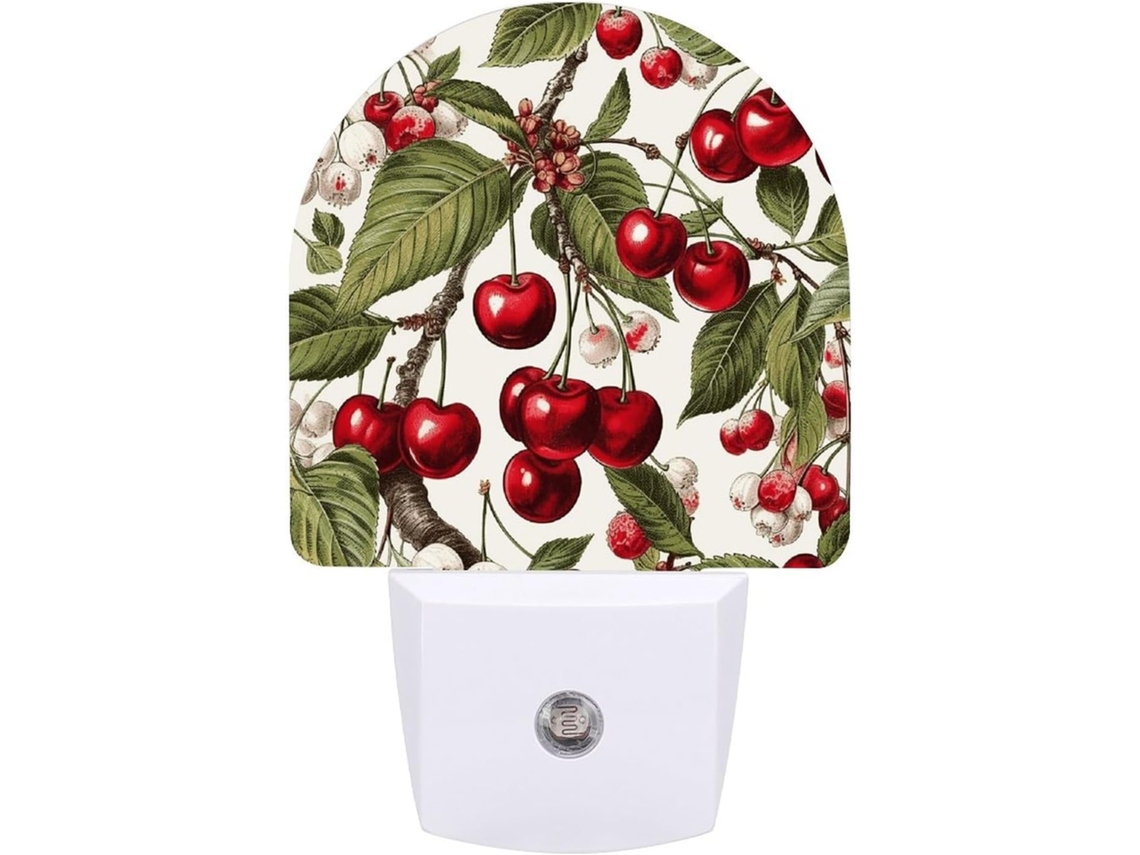 Luminárias Noturnas De Parede Com Plugue, Em Formato De Cerejeira E Folha, Com Sensor De Led, Luz Noturna Suave Em