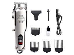 Máquina De Cortar Cabelo Profissional Masculino Aparadores Elétricos Barbeador De Barba Sem Fio