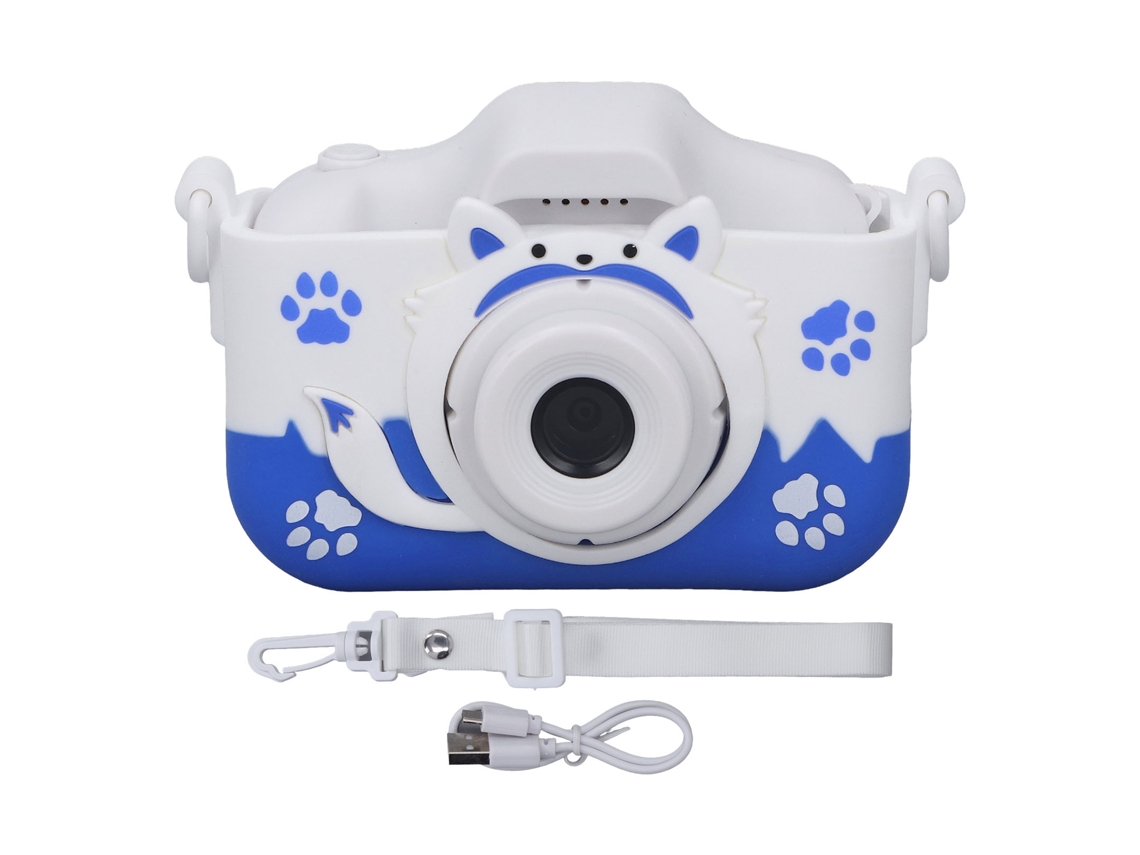 Câmera Infantil Portátil Blue Fox Shape 40mp Hd Mini Câmera Digital Com Quatro Filtros Brilvibera