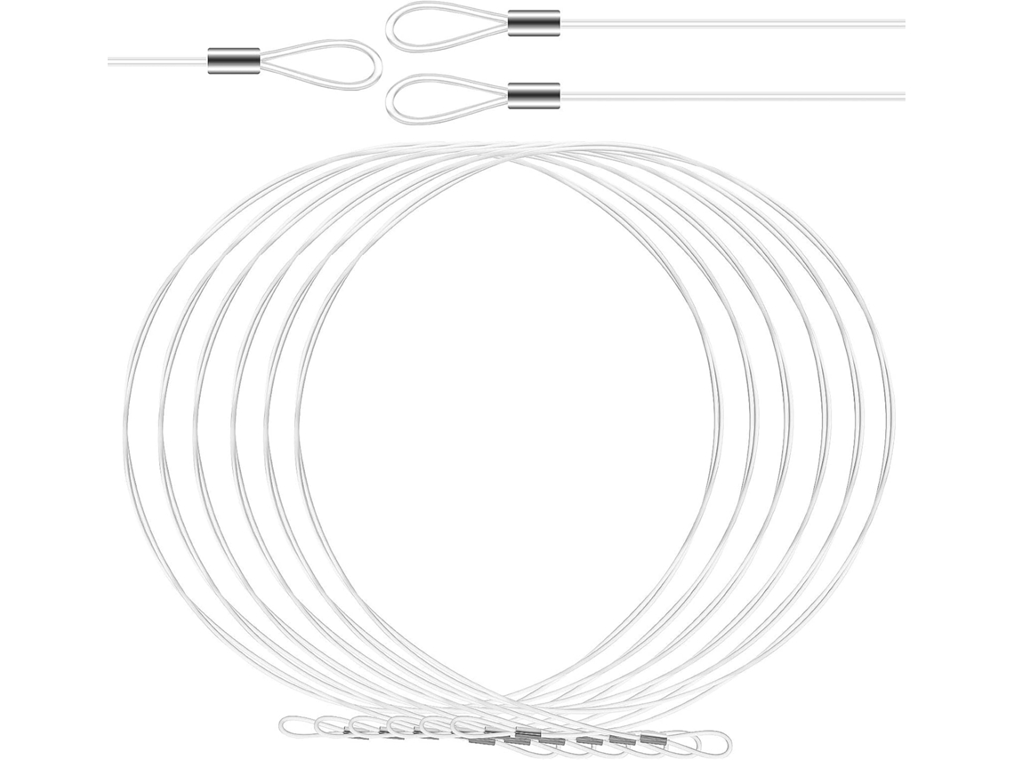 Villcase Fio De Nylon Para Pendurar Quadros, 12 Unidades, Laço Duplo,
